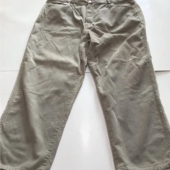Route 66 Pants Mens Sz 42x30 Beige Corduroy Loose Fit Y2K Vintage Standard Wale - Picture 5 of 15
